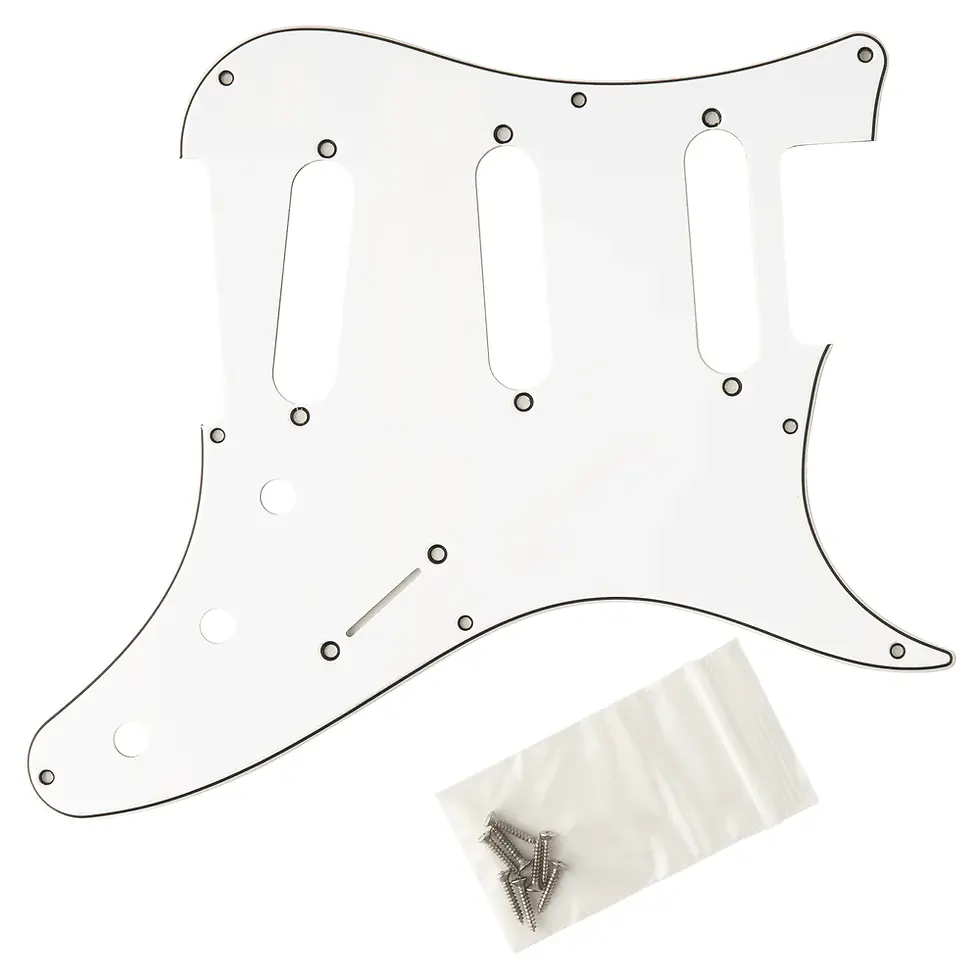 Silver Sky Pickguard, White