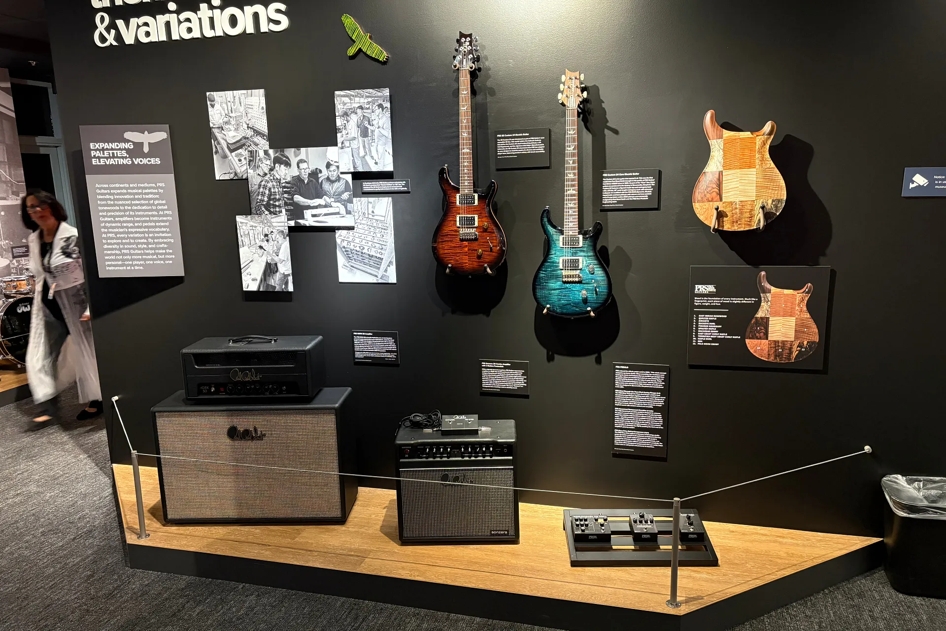 NAMM Museum "Roots & Wings: 40 Years of PRS Guitars" Exhibit
