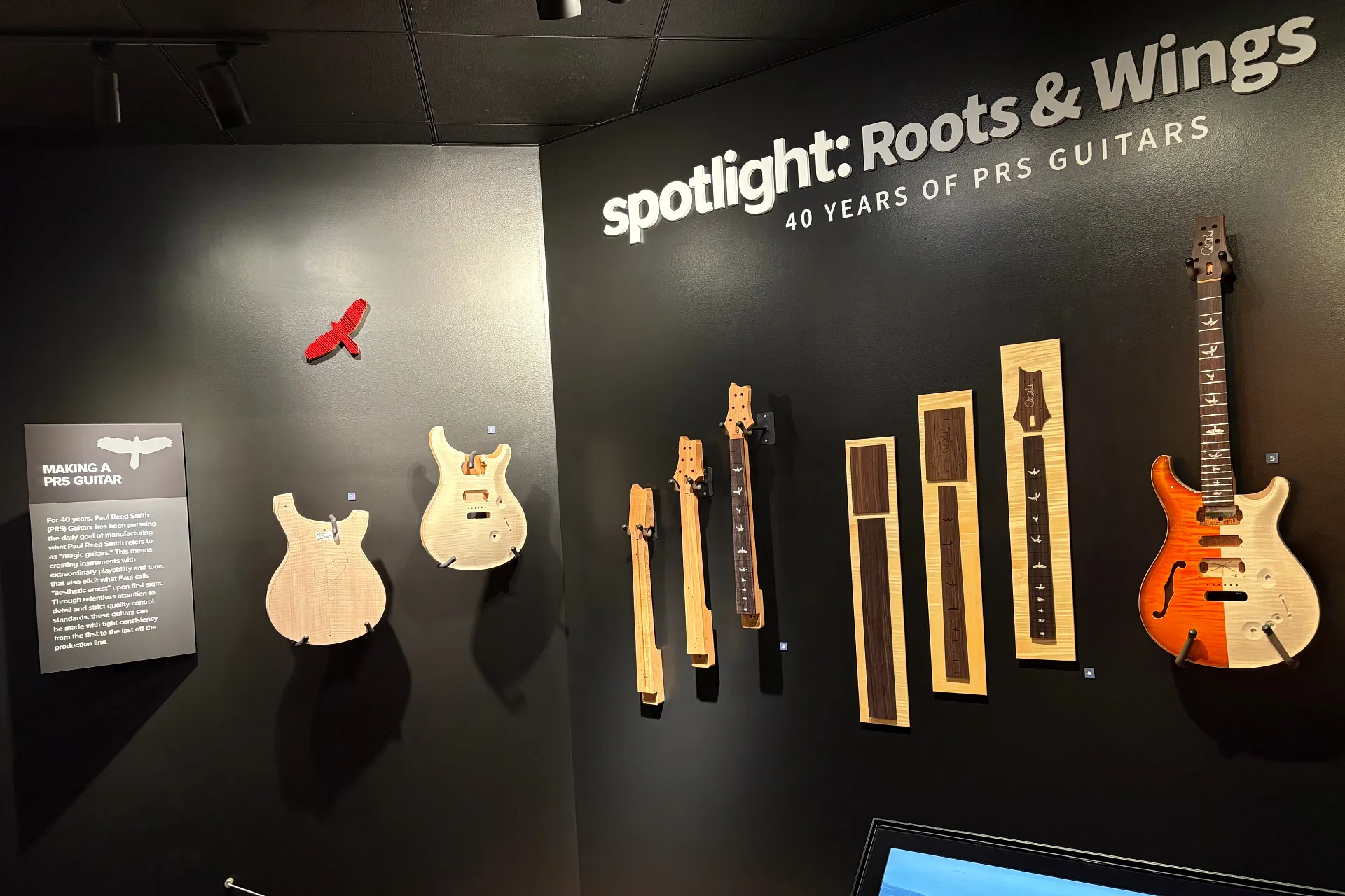 NAMM Museum "Roots & Wings: 40 Years of PRS Guitars" Exhibit
