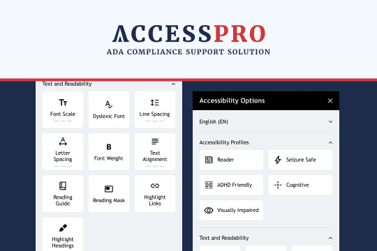 Accessibility Widget+Audit+Fix banner