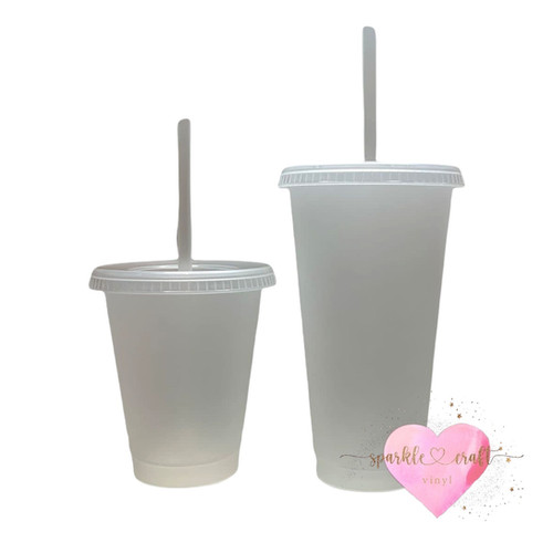 Clear Frosted Cold Cup Sparkle Craft Vinyl