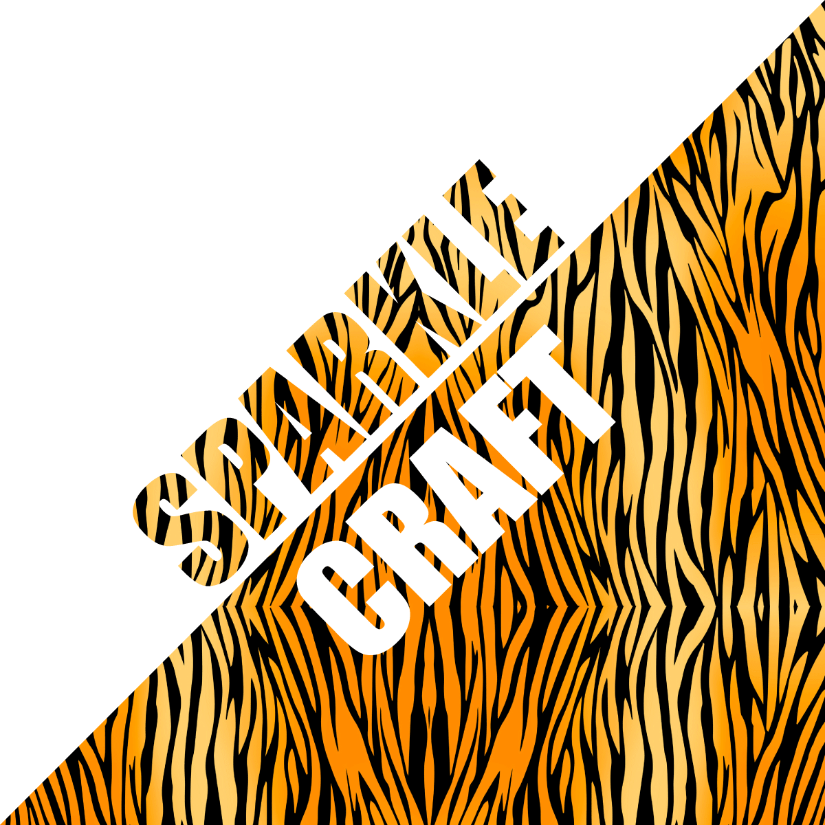 Tiger Pattern Vinyl Sparkle Craft Vinyl