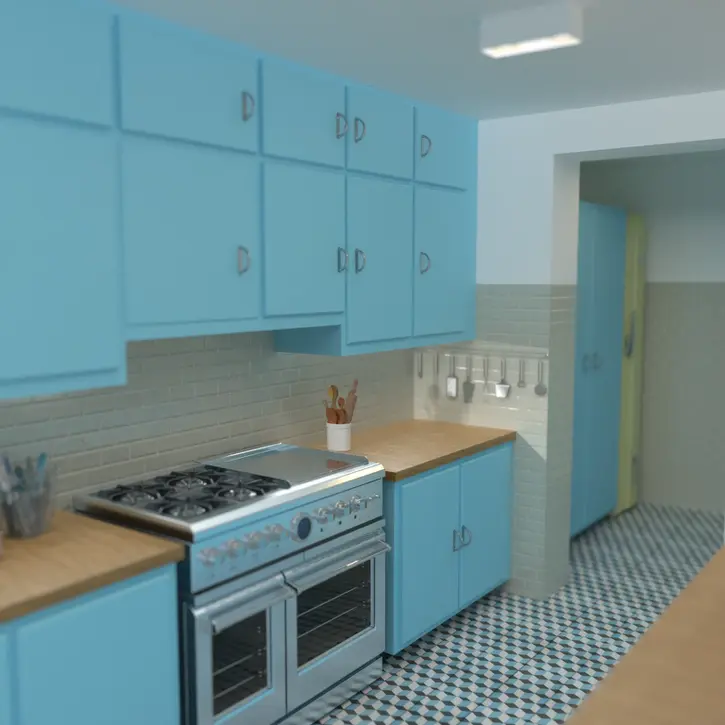 Modélisation 3D maison Bruxelles rendu V-Ray SketchUp, Azulejo Studio
