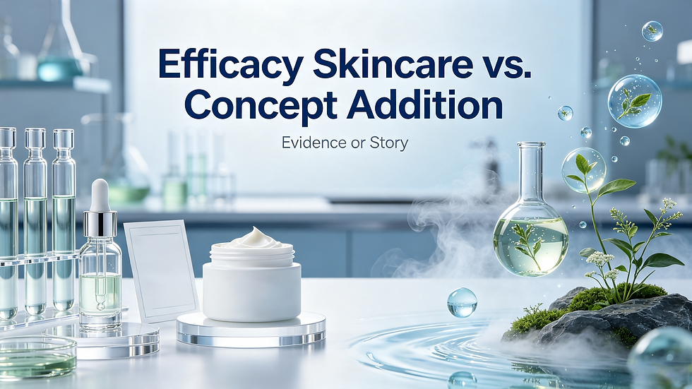 Efficacy Skincare vs. Concept Addition The Truth Behind Cosmetic Formulations