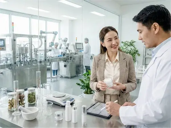 Skincare manufacturing facility production line OEM ODM services