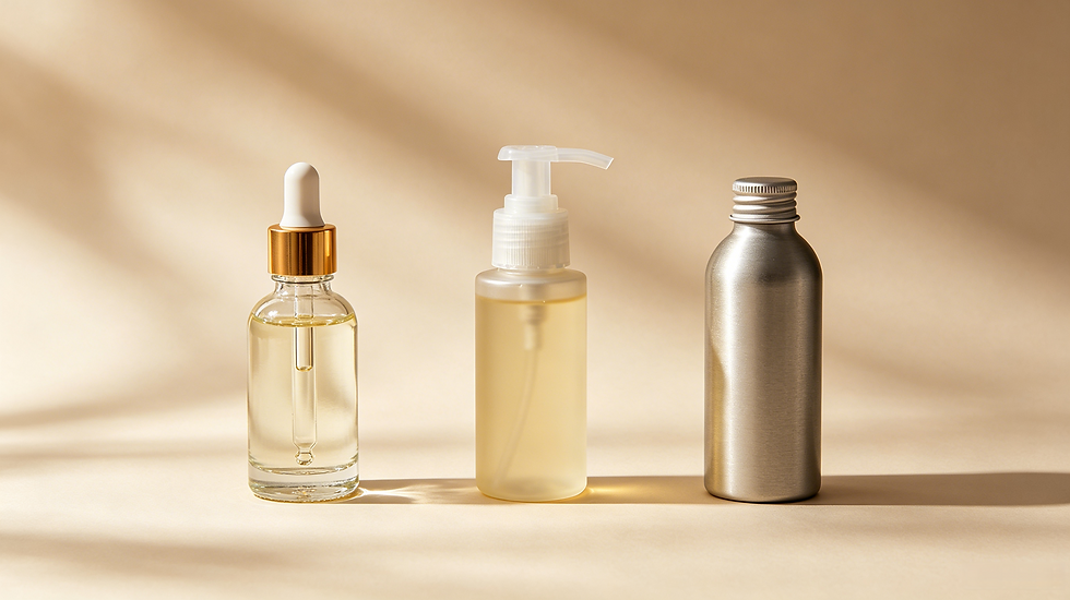 Real-World Testing of Massage Oil Packaging Compatibility: Sealing and Light-Blocking Comparison of Glass Droppers vs. PET Pumps vs. Aluminum Bottles