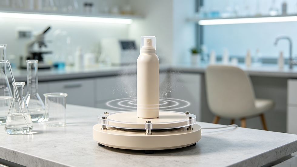DEVA-skincare-sunscreen-spray-transport-safety-vibration-testing-standards
