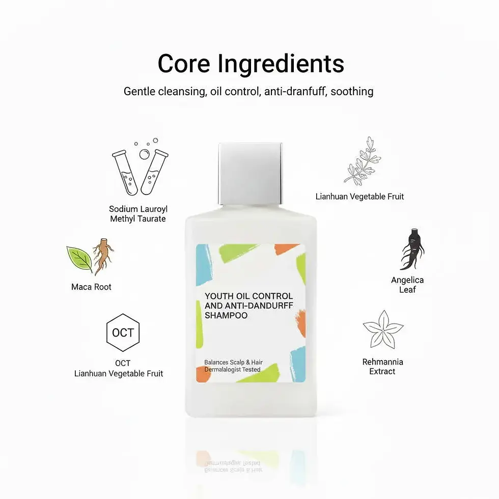Teen Anti-Dandruff Shampoo key ingredients: selected actives - hair & scalp care formula by DEVA Skincare Manufacturer