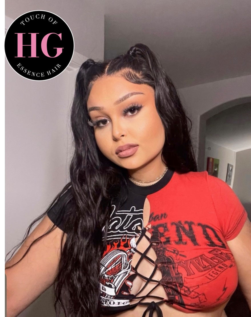 Thumbnail: Straight 13x6 Lace Frontal Wig Human Hair -150% Density