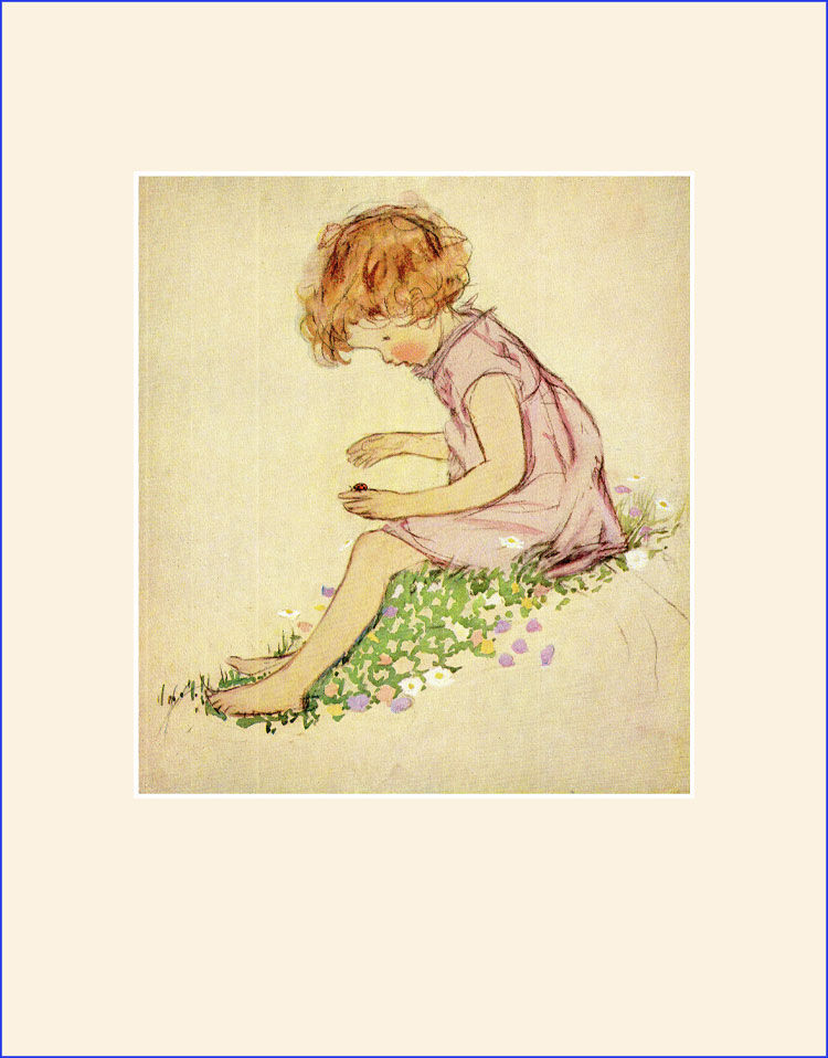 Thumbnail: Double-sided children's print by Muriel Dawson
