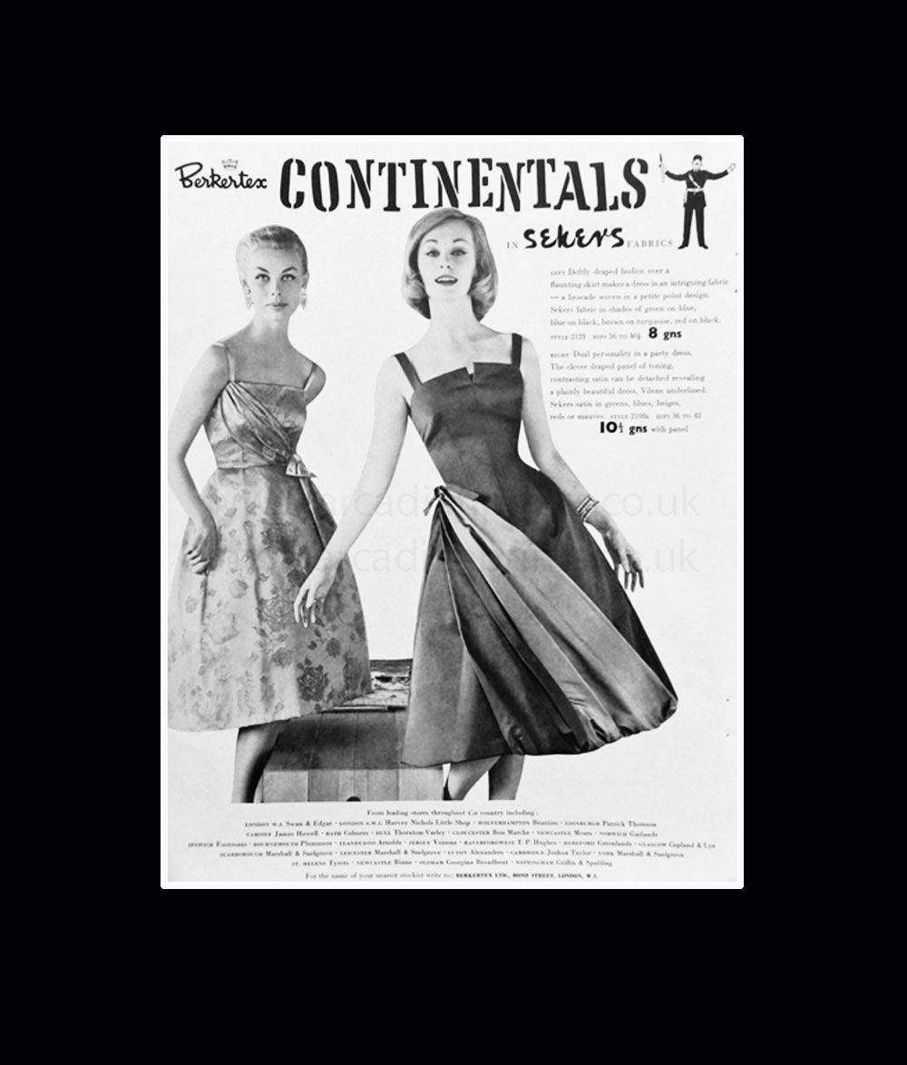 Vintage fashion advert from Harper's Bazaar