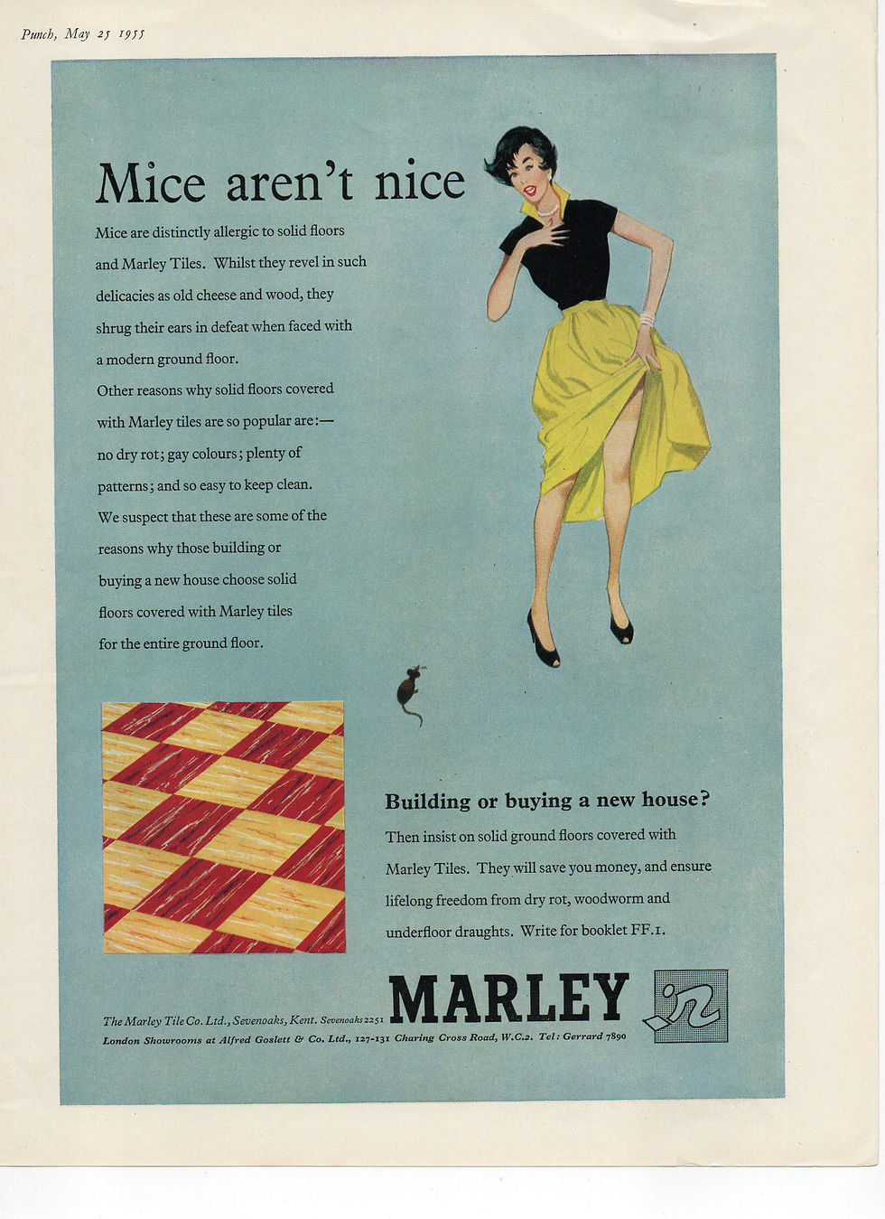 Thumbnail: Marley Tiles, vintage ad