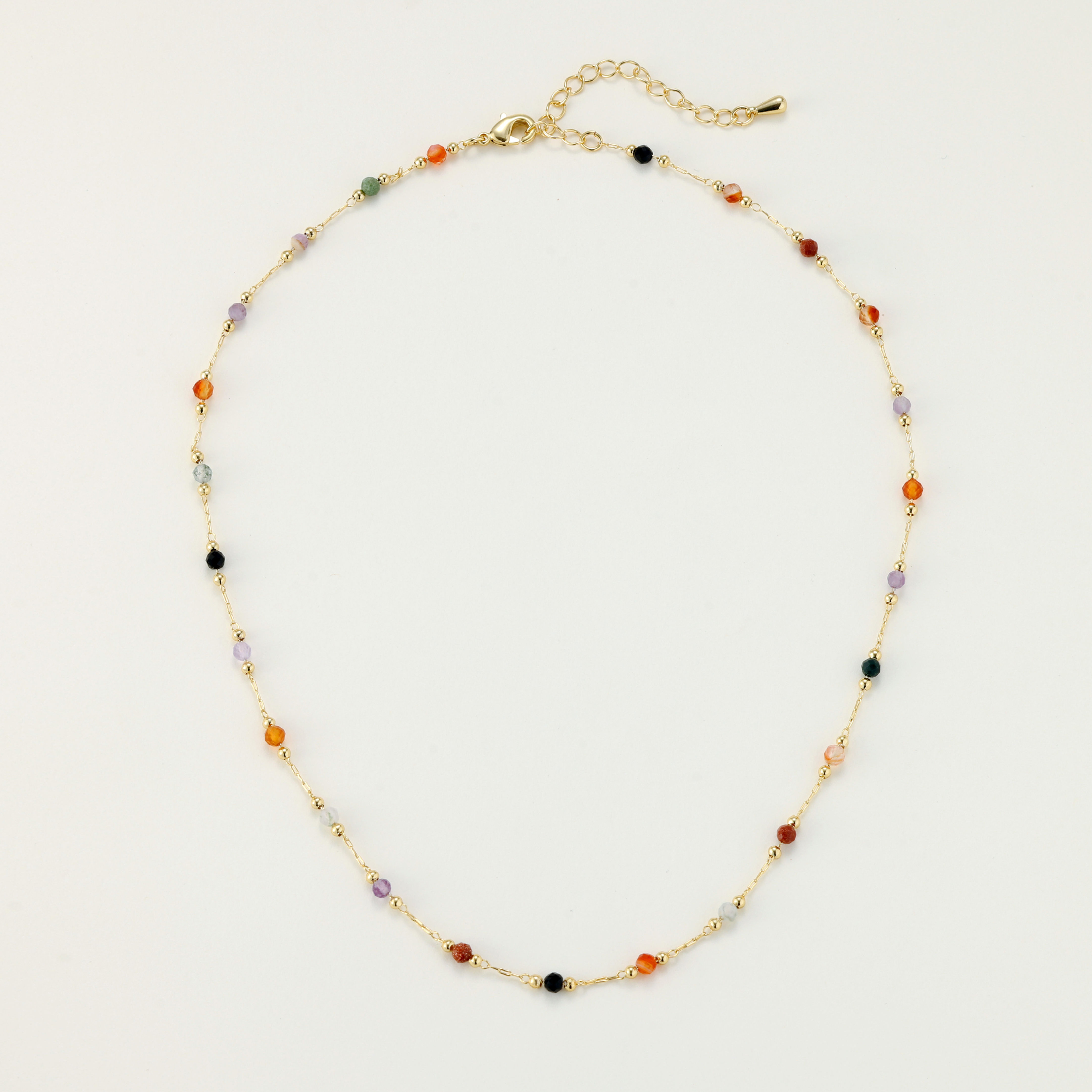 Boho Multi-Gem Necklace