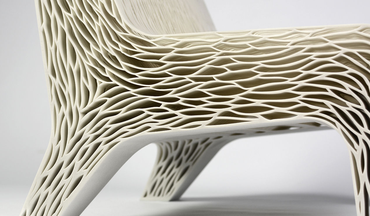 Biomimicry 3D Printed Soft Seat by Lilian van Daal