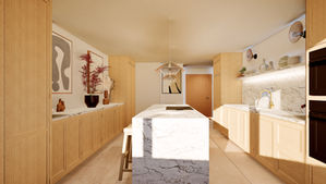 Bespoke Kitchen Design in Dubai’s La Reve Building: A Japandi-Inspired Transformation