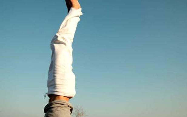 Yoga Man Headstand