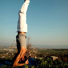 Yoga Man Headstand