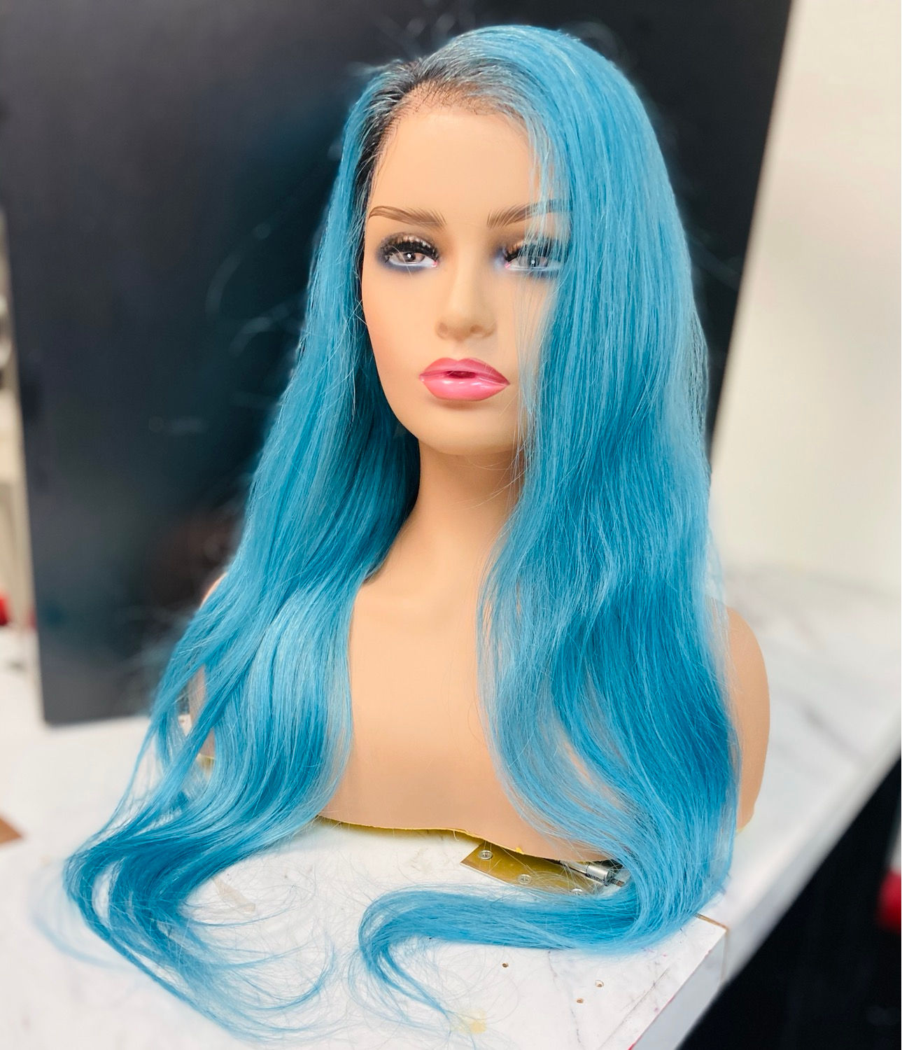 colorful lace front wigs human hair 