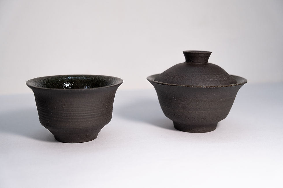 Thumbnail: Glittery Black Gong Fu Set
