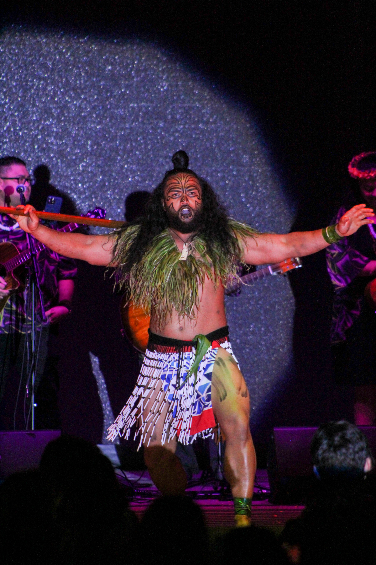 A haka performance at Ka Moana Luau