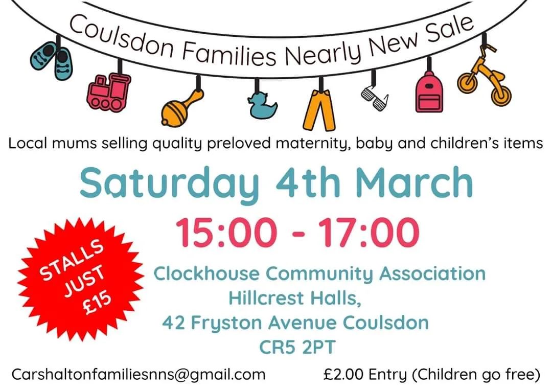 Coulsdon Families Nearly New Sale