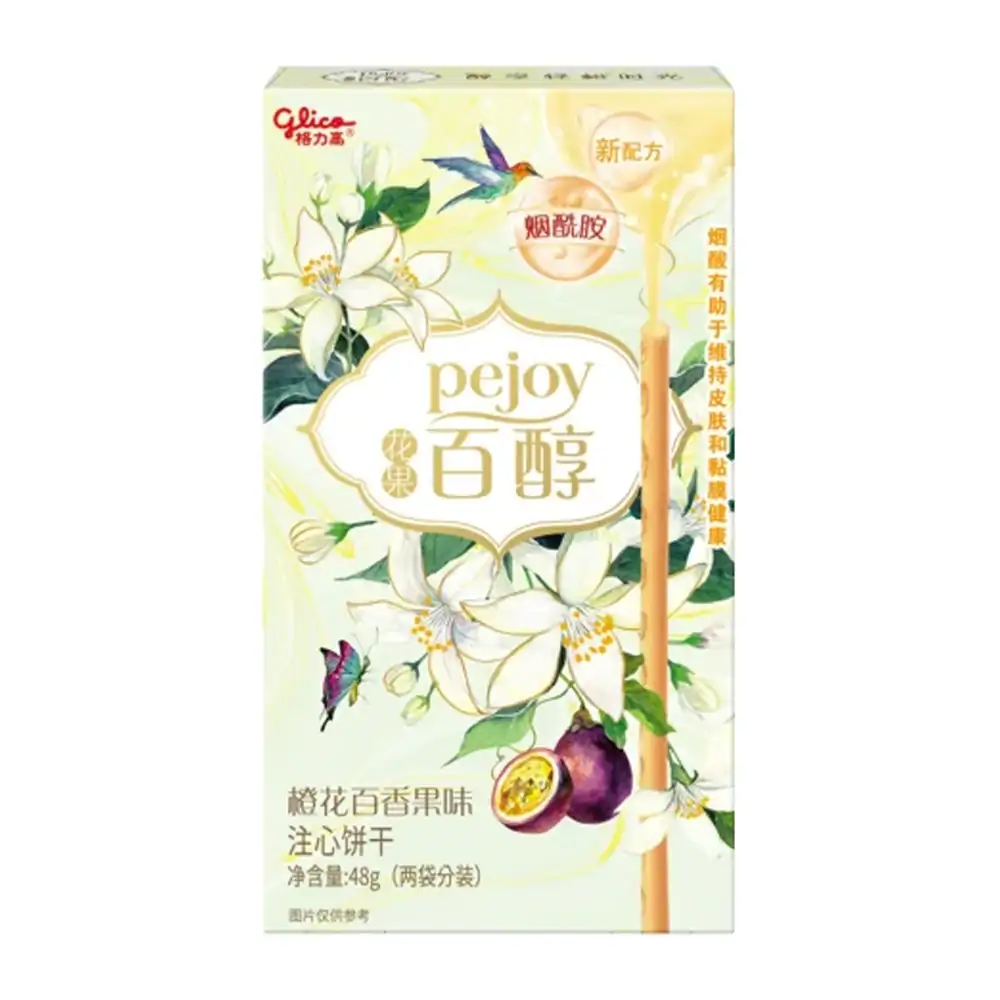 Glico Pejoy (gusto fiori d'arancio e maracuja)48gr