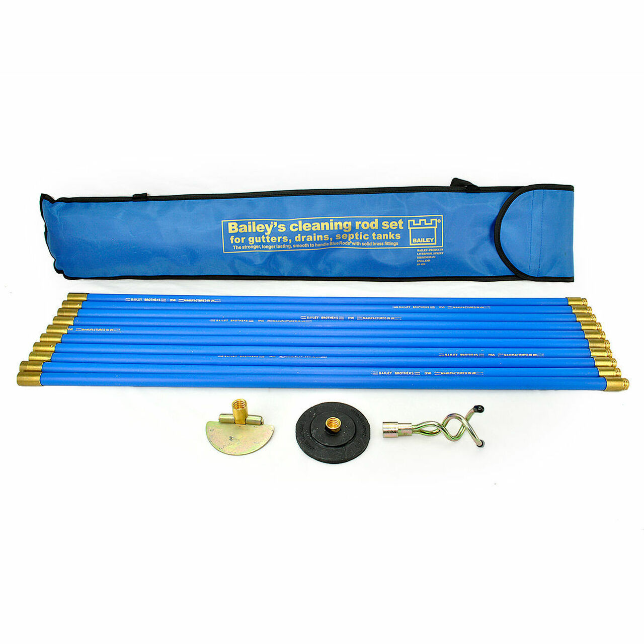 Bailey 30 Foot Drain Rod Clearing Set
