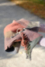 Miniaturbild: Handgewebter Schal in Herbstfarben