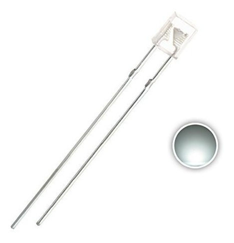 Led Rectangular 2 x 5 7mm 27mm Brillante Blanco