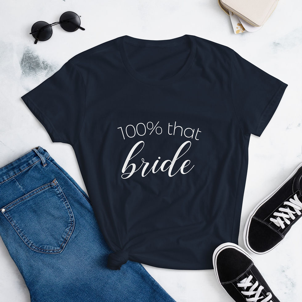 Thumbnail: T-Shirt - 100% That Bride 