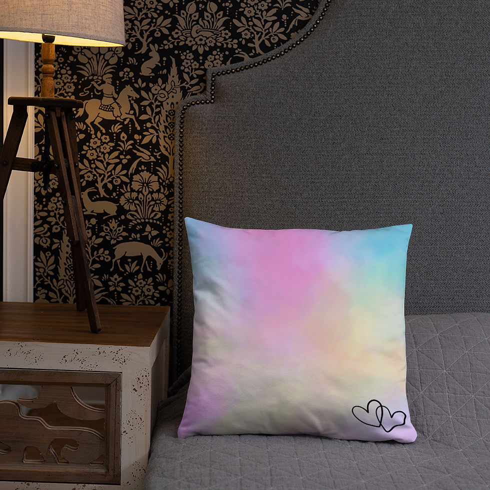 Thumbnail: Unicorn Tie Dye Pillow - Personalized