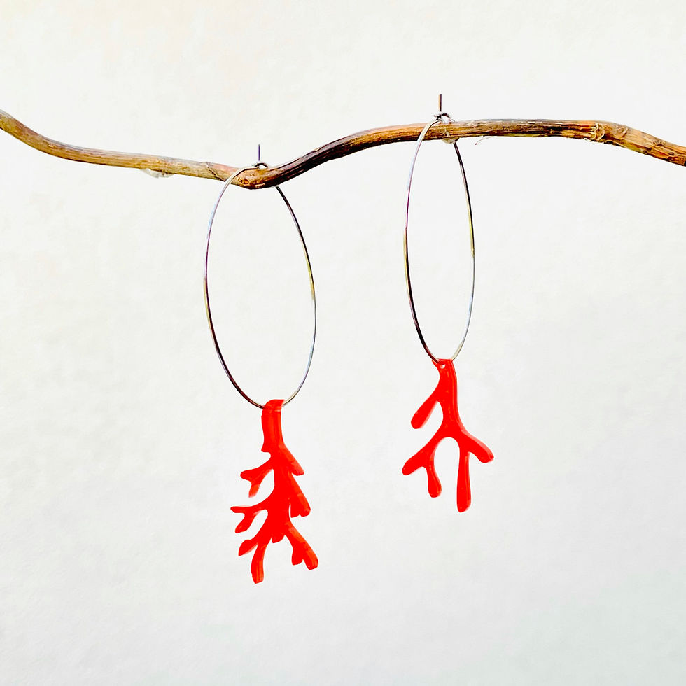 Thumbnail: Coral earrings