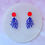 Thumbnail: Coral earrings blue