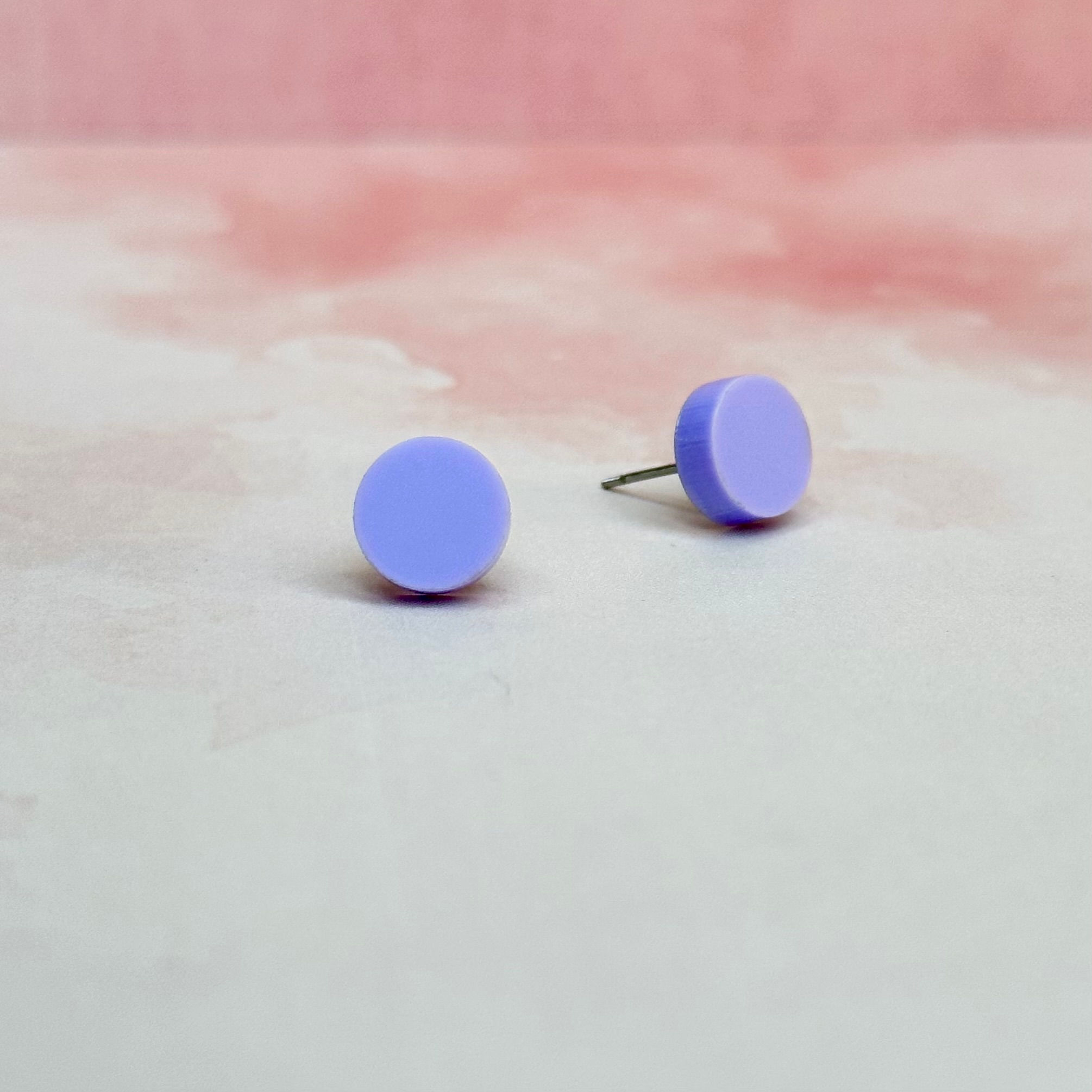 Náušnice kolečka mini / parma violet