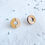 Thumbnail: Wooden earrings with mustard circles