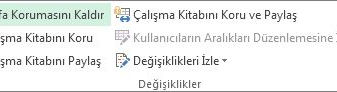 Microsoft Office Excel - Korunan çalışma sayfasındaki belirli alanları kilitleme veya kilidini açma