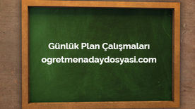 Hazır Ders (Günlük) Planı Listesi