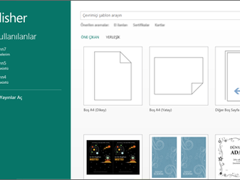 Microsoft Office Publisher - Temel bilgiler