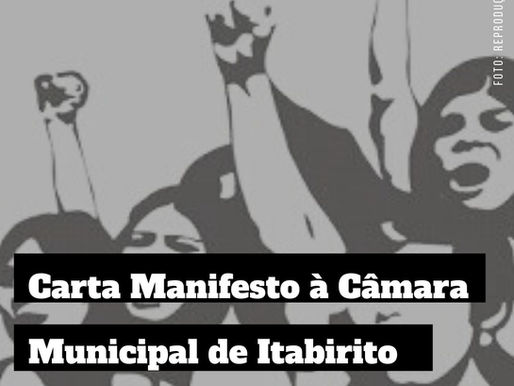 CARTA 8M para a Câmara Municipal de Itabirito