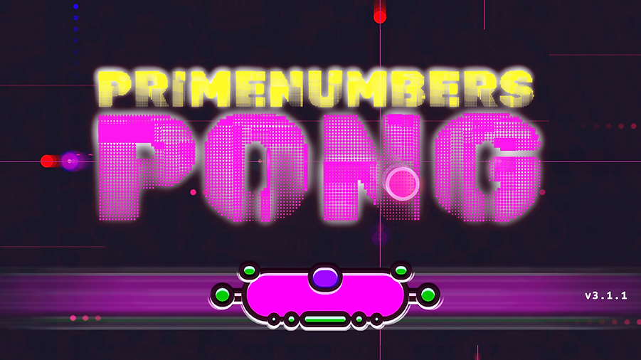 Primenumbers Pong – creative coding game with procedural prime-number visuals