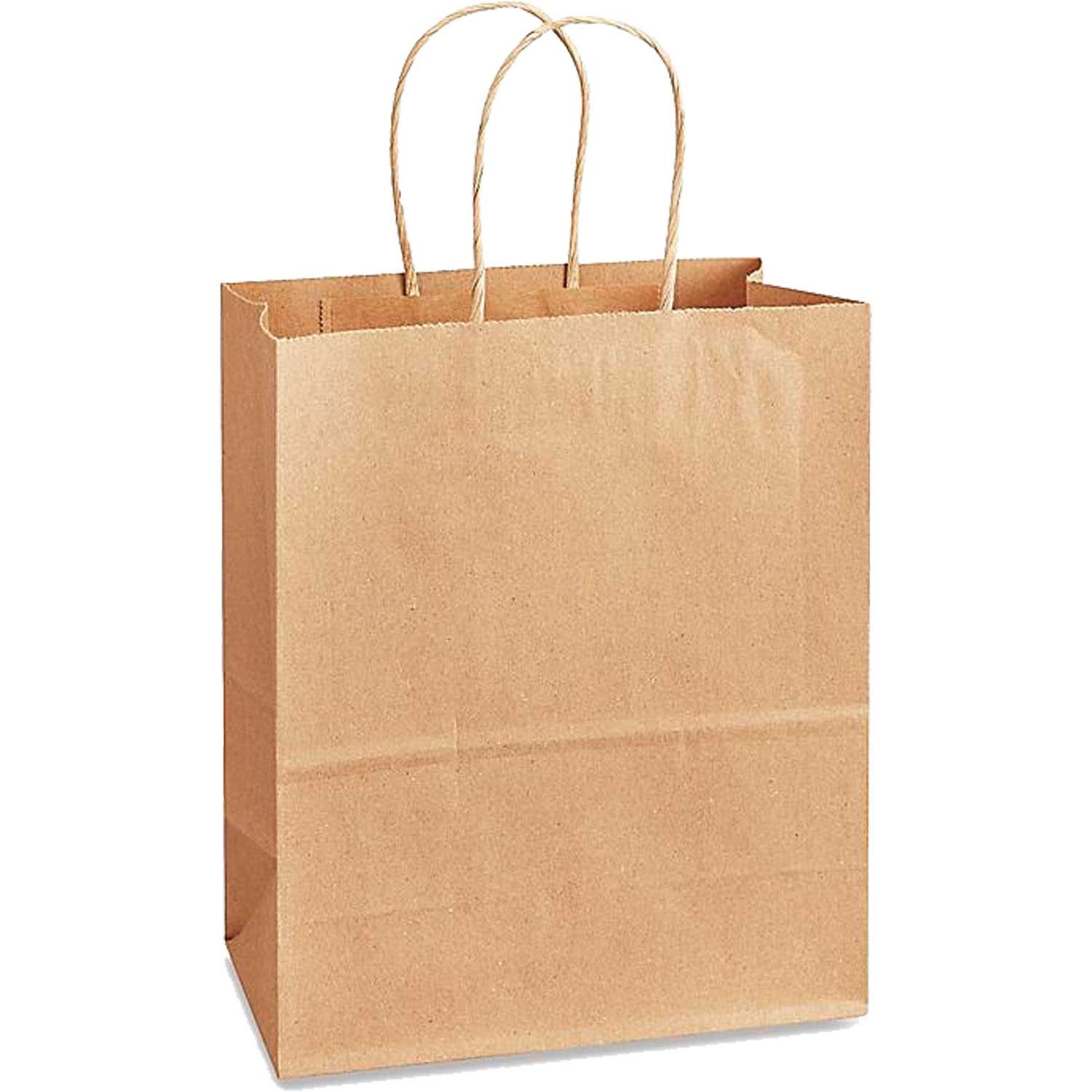 13.39″ x 9.25″ Takeout Kraft Paper Bag with Twisted Handle (150/cs)