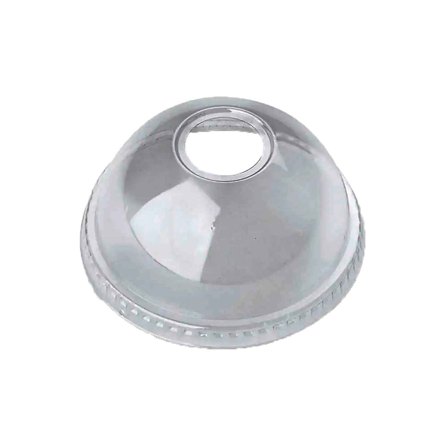 PET Dome Lid with Hole for 8/10oz Cold Cup (1000/cs)