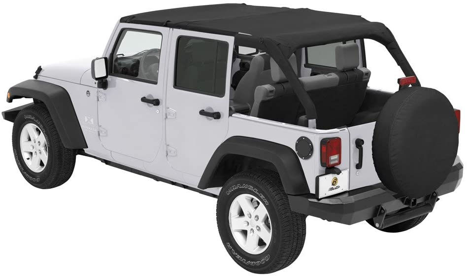 Thumbnail: JK 4-Door Safari-Style Header Bikini Top 2010-2018