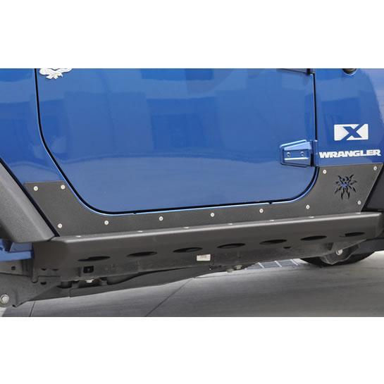 Thumbnail: Poison Spyder 2-door Steel Rock Slider w/ Body Armor