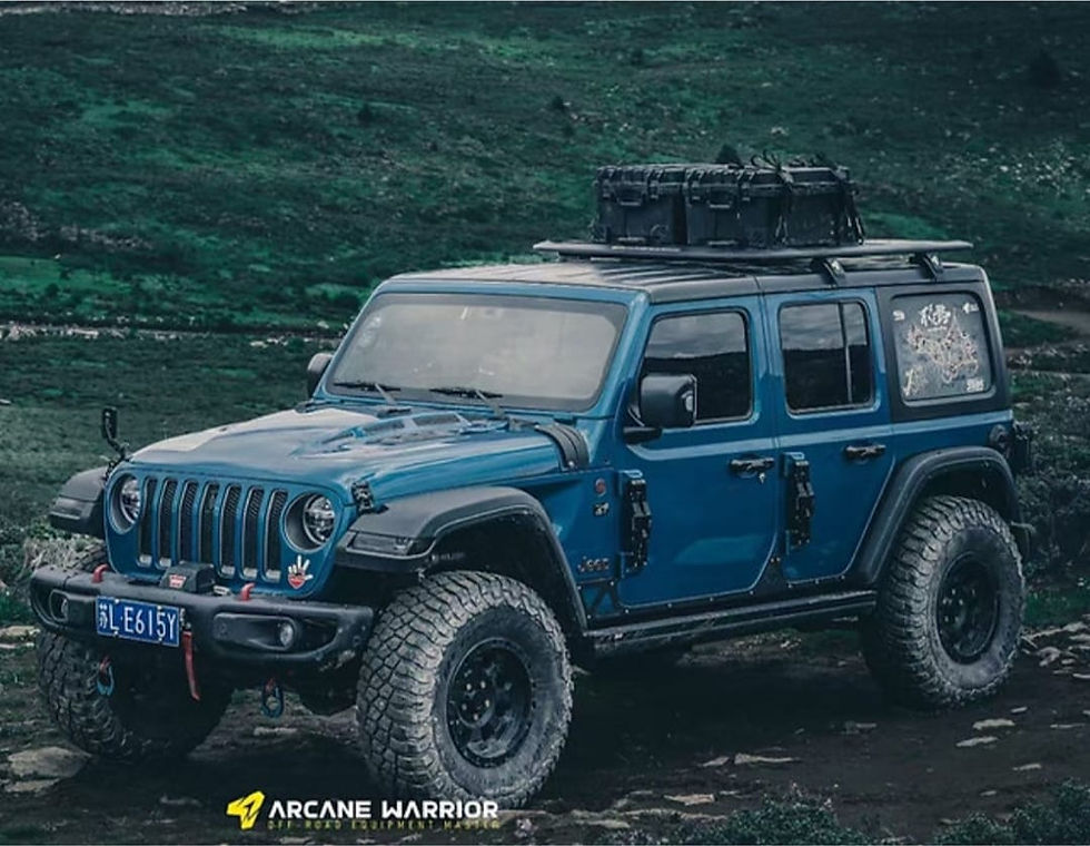 Thumbnail: JL AW Short HD Roof Rack + Slide Ladder (combo package)