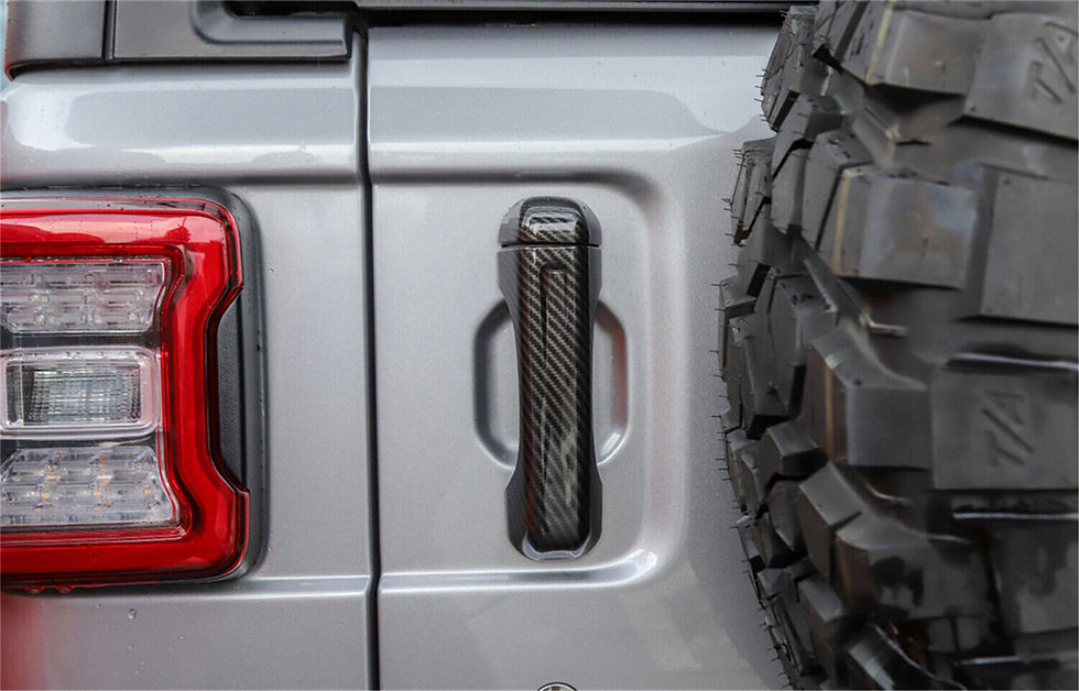 Thumbnail: JL/JT Door Handle Cover - Carbon Fibre Texture