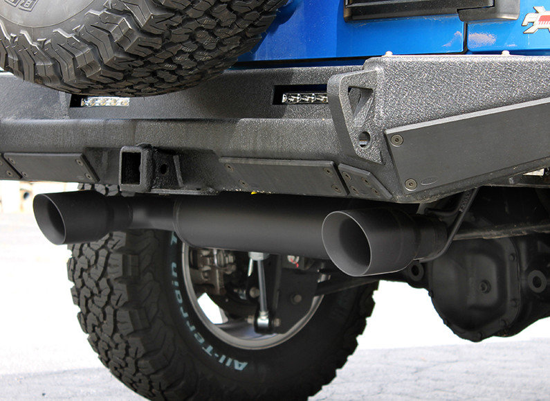 Performance Curve Cat-Back Exhaust For Jeep Wrangler TJ (2001-2006) – 2.5L/4.0L, Max Flow Muffler, Aggressive Tone