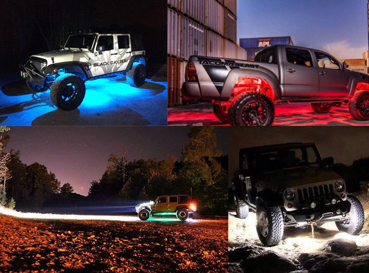 Thumbnail: Hi-Bright 8-pod RGB Led Rock Light (6 LED chips each light)