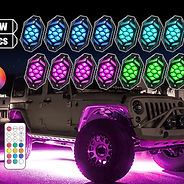 16-Pod RF Remote & Bluetooth App Control RGB Rock Light