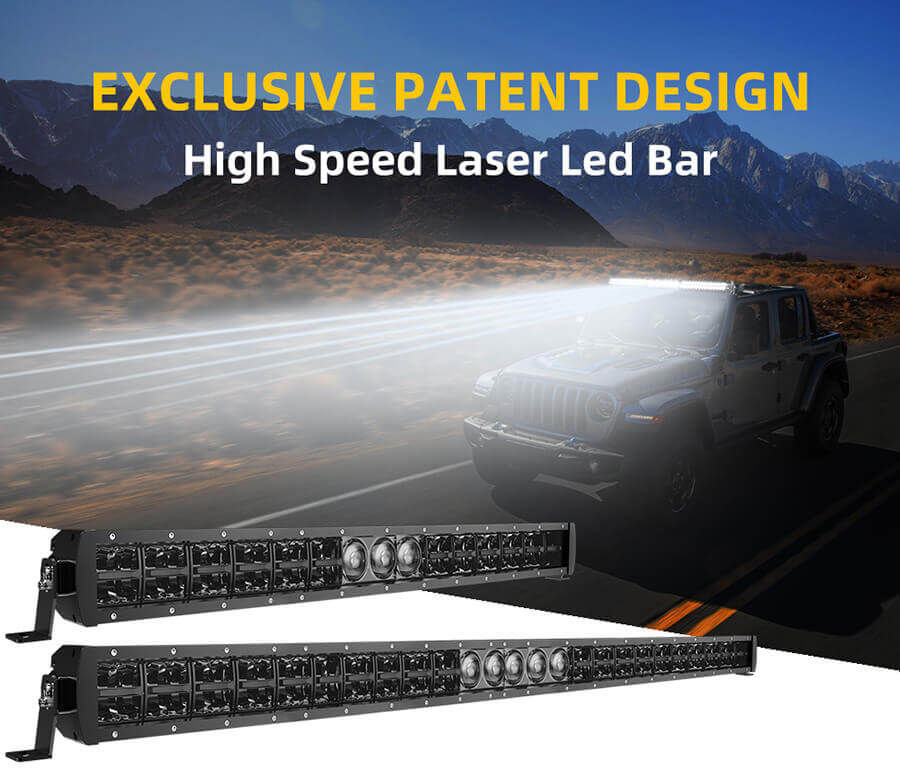 Thumbnail: 52" Laser Light Bar with Rectangular Reflector Cup